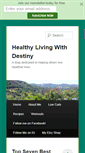 Mobile Screenshot of healthylivingwithdestiny.com